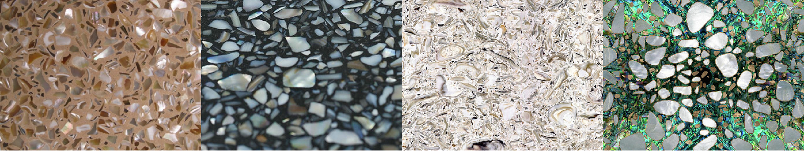 Shell Chips in Terrazzo - ZhuyuanGlass
